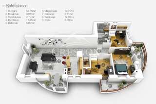 Апартаменты Vilnius Luxury Apartment 1 Вильнюс Апартаменты с балконом-32